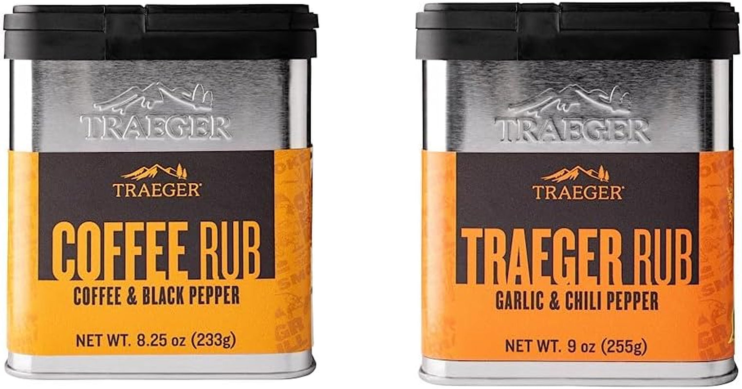 Grills SPC172 Coffee Rub with Coffee and Black Pepper & SPC174  Rub with Garlic & Chili Pepper