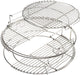BBQ Expander Rack Kit, Big Green Egg Grill Accessories Large - Includes 2-Piece Multi-Function Rack, 1-Piece Conveggtor Basket, 2 Half-Moon Grids, Heavy-Duty Stainless