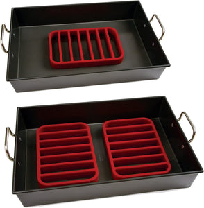 Norpro, Red Rectangle Silicone Roasting Rack, 1 EA