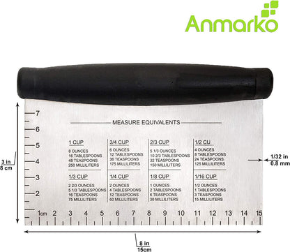 Metal Spatula Griddle Accessories Set - Griddle Scraper Flat Spatula Pancake Flipper Hamburger Turner - Metal Utensil Great for BBQ Grill Flat Top Cast Iron Griddle - Commercial Grade