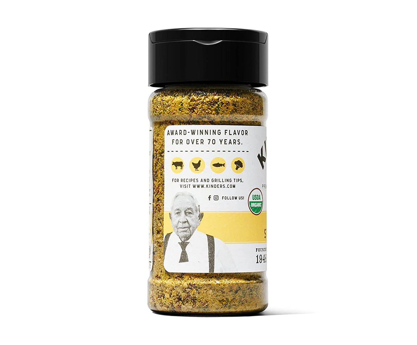 Kinder'S Organic Buttery Steakhouse Rub, Premium Quality Seasoning, MSG Free and USDA Certified Organic, 3Oz