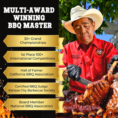 Slap Yo Daddy BBQ Rub Seasonings Love Meat Tender - Spices and Seasonings for Smoking Pork, Rib, Brisket - All Purpose Championship BBQ Seasoning from Harry Soo - No MSG, Gluten Free