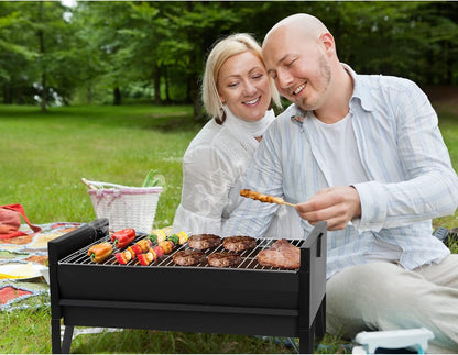 Onlyfire 2 in 1 Charcoal Grill Rotisserie Kit with 3 Stainless Steel Rotating Baskets and 24 in Grill Grate, Auto Swivel BBQ Roasting Machine for Outdoor Patio Backyard, Multi-Functional Camping Grill