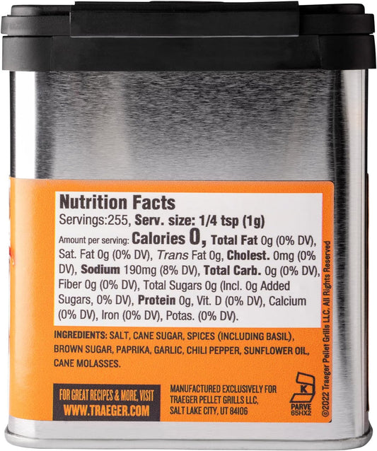 Traeger Grills SPC174 Traeger Rub with Garlic & Chili Pepper 9 Ounce (Pack of 1)