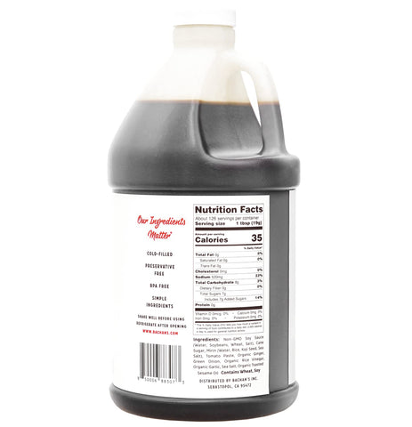 Image of Bachan'S - the Original Japanese Barbecue Sauce, 85 Oz, Half Gallon. BBQ Sauce for Wings, Chicken, Beef, Pork, Seafood, Noodles, and More. Non GMO, No Preservatives, Vegan, BPA Free