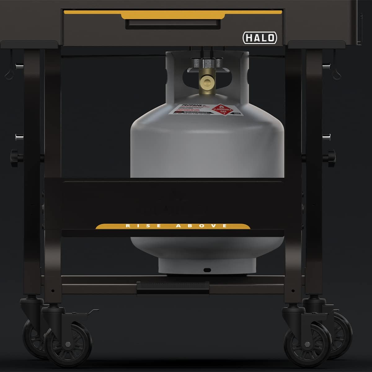 Outdoor Cart | Portable Outdoor Countertop Grill Cart | Drop down Drawer Storage | Collapsible | Tank Storage