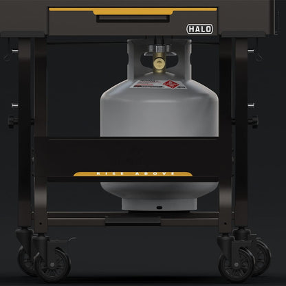 Outdoor Cart | Portable Outdoor Countertop Grill Cart | Drop down Drawer Storage | Collapsible | Tank Storage