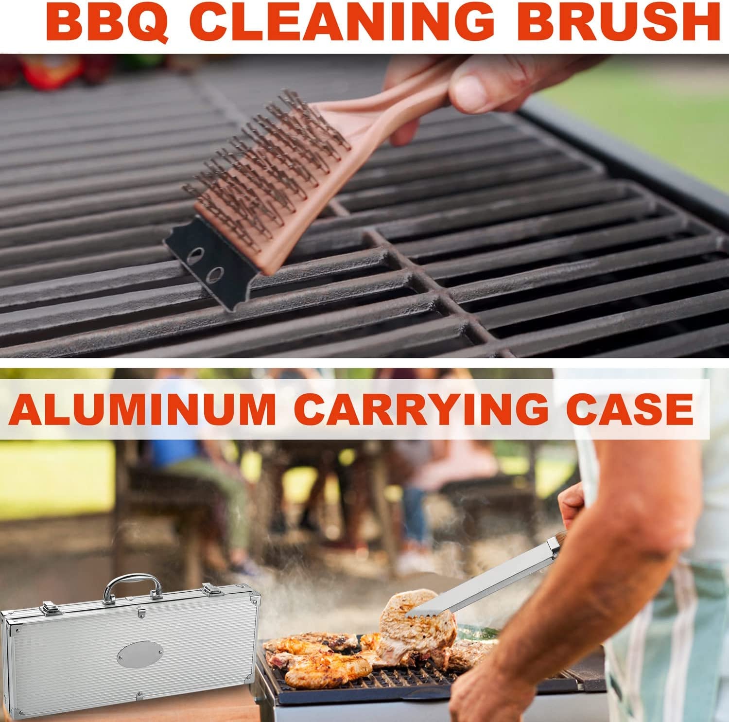 21PCS Professional Stainless Steel Grill Accessories Set for Men Dad Women - Perfect Grill Gift on Father'S Day, Christmas, Birthday - Complete BBQ Kit for Outdoor Camping Barbecue