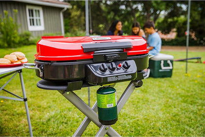 Coleman Roadtrip 285 Portable Stand-Up Propane Grill, Gas Grill with 3 Adjustable Burners & Instastart Push-Button Ignition; Great for Camping, Tailgating, BBQ, Parties, Backyard, Patio & More