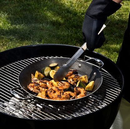 Hybrid Nonstick BBQ Grill Pan, Heat-Safe to 900º F, Dishwasher Safe
