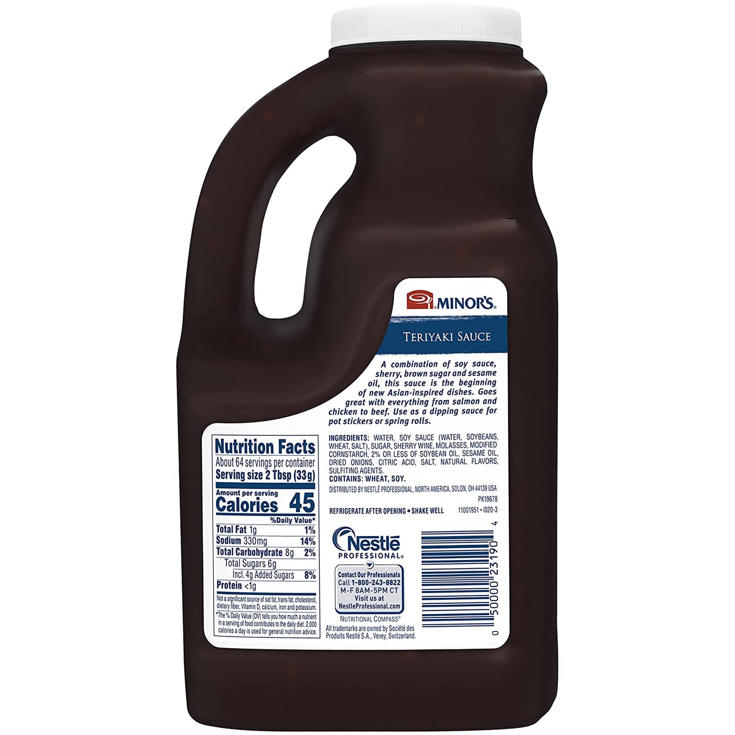 Minor'S Teriyaki and Stir Fry Sauce, BBQ Sauce and Marinade, 4 Lb 9.6 Oz Bulk Bottle (Packaging May Vary)