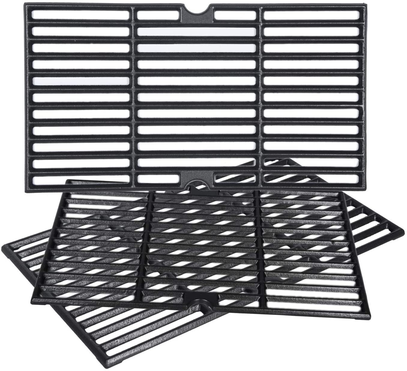 Grill Grates Replace for Charbroil 463420508, 463420509, 463420511 463436213 463436214 463440109, Master Chef, Thermos, Backyard and Others Grills, 16 7/8" Cast Iron Grill Grates(Set of 3)