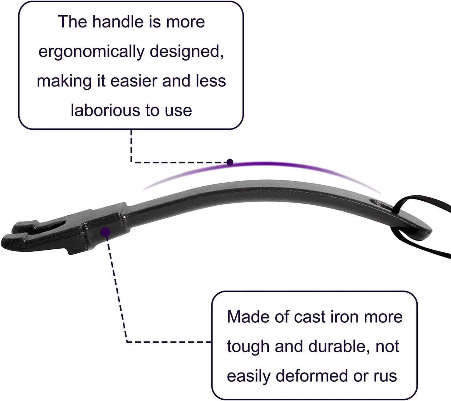 Grill Grate Lifter Grill Cast Iron Cooking Grid Lifter,Big Green Egg Cast Iron Cooking Grate Handling Lifter Accessories for Moving Cast Iron and Stainless Steel Grilling Nets