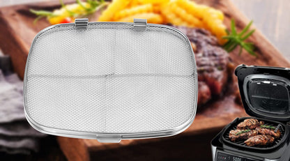 Replacement Splatter Shield for Ninja Foodi Ag301,Accessories for Ninja Foodi 5-In-1 Indoor Grill, Stainless Steel Fine Mesh Splatter Screen for Ninja Foodi AG300, AG300C,AG301C, AG302, AG400