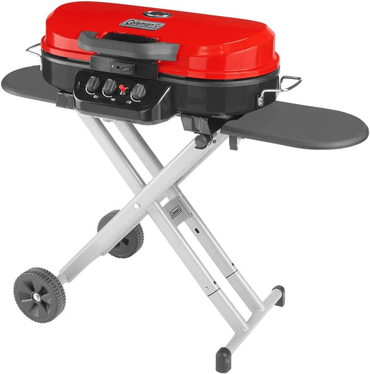 Coleman Roadtrip 285 Portable Stand-Up Propane Grill, Gas Grill with 3 Adjustable Burners & Instastart Push-Button Ignition; Great for Camping, Tailgating, BBQ, Parties, Backyard, Patio & More