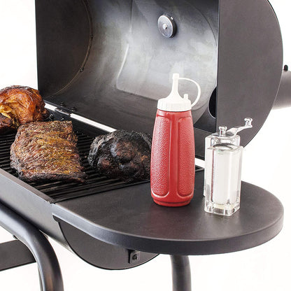12201570-A1 American Gourmet Offset Smoker, Black,Standard