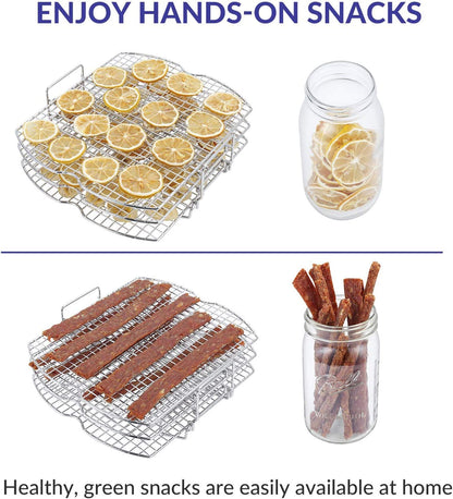 Dehydrator Rack Stainless Steel Stand Compatible with Ninja Foodi AG300, AG300C, AG301, AG301C, AG302, AG400, IG301A Ninja Foodi Grill Accessories