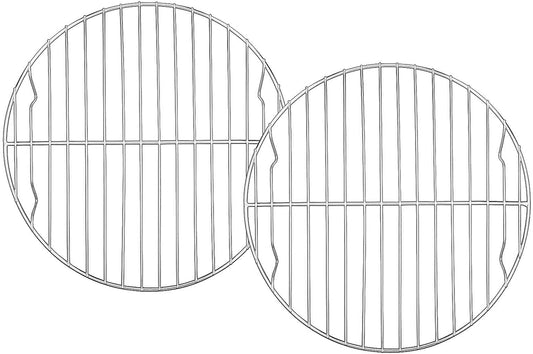 Teamfar round Cooling Rack Set of 2, 9 Inch round Rack Baking Steaming Roasting Rack Set Stainless Steel, Healthy & Dishwasher Safe, Mirror Finish & Rust Free