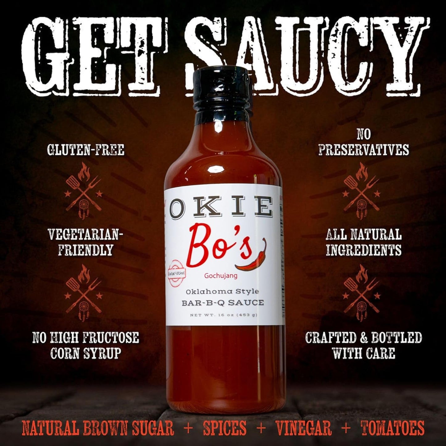 Okiebo'S Gochujang Korean BBQ Sauce and Condiment - Perfect on Pork, Ribs, Pizza, Noodles, Brisket, Salmon, Chicken and Much More