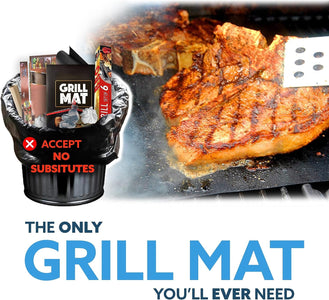 XL Best Grill Mat - BBQ Grill Mat Covers the Entire Grill - Premium Non-Stick 25"X17"