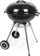 Outvita 18 Inch Portable Charcoal Grill, Stainless Steel BBQ Kettle Charcoal Grill with Wheels and Storage Holder for Camping, Picnic, Barbecue, Party, Outdoor Activities