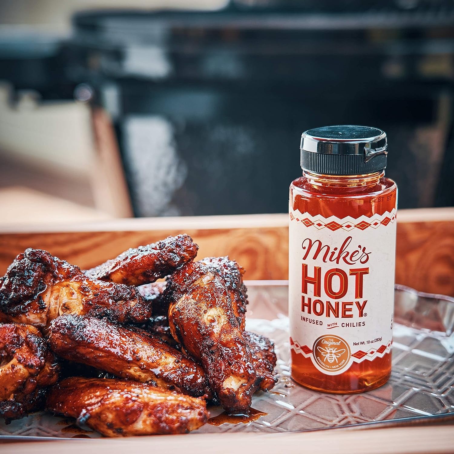 Mike'S Hot Honey, America'S #1 Brand of Hot Honey, Spicy Honey, All Natural 100% Pure Honey Infused with Chili Peppers, Gluten-Free, Paleo-Friendly (10Oz Bottle, 1 Pack)