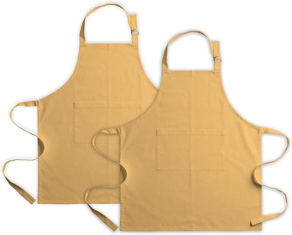 Kitchen Apron for Men Women|Adjustable with Pocket Cloth Apron|Baking Banquet Cafe Chef Apron|Thanksgiving Christmas BBQ Gift