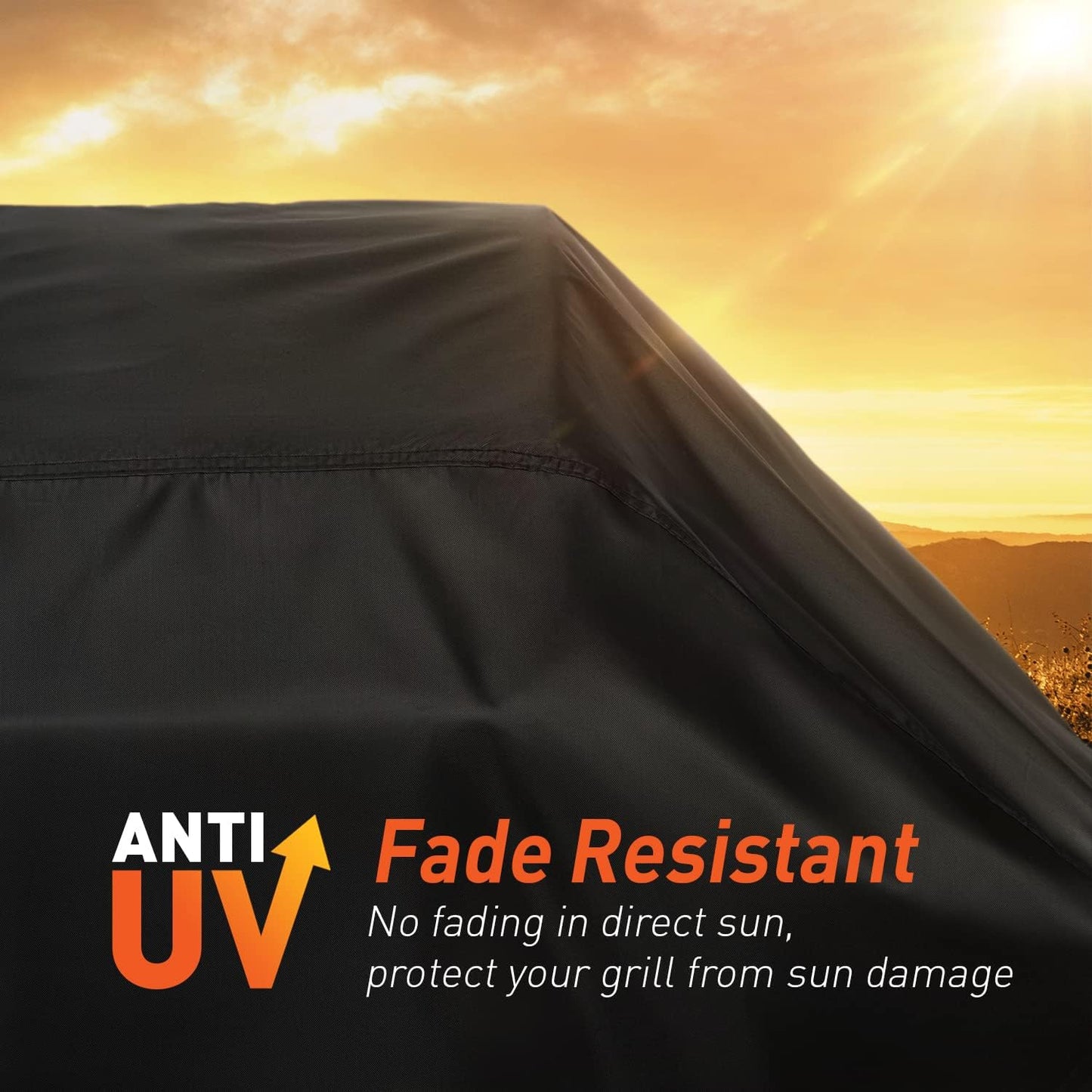 Arcedo Small Grill Cover 32 Inch, 2 Burner BBQ Gas Grill Cover, Heavy Duty Waterproof Outdoor Barbecue Cover, Fits Weber, Char Broil, Nexgrill and More Grills with Collapsed Side Tables