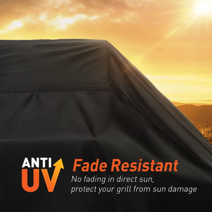 Arcedo Small Grill Cover 32 Inch, 2 Burner BBQ Gas Grill Cover, Heavy Duty Waterproof Outdoor Barbecue Cover, Fits Weber, Char Broil, Nexgrill and More Grills with Collapsed Side Tables