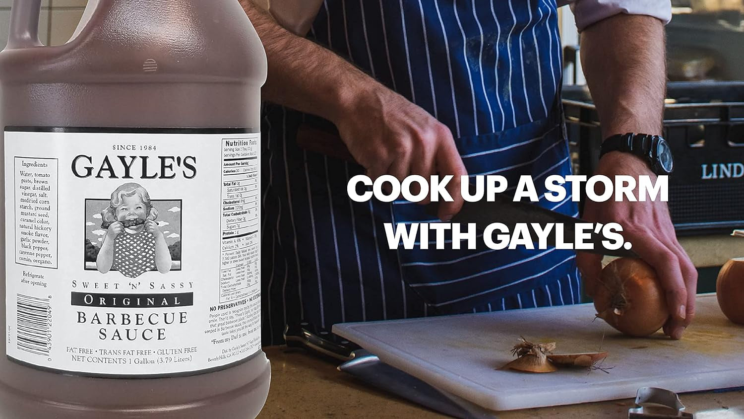 Gayle'S Sweet 'N' Sassy Original BBQ Barbecue Barbeque Sauce, 1 Gallon