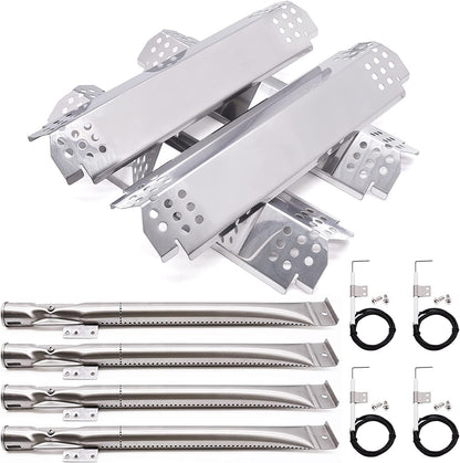 Grill Replacement Parts for Nexgrill 720-0830H, Nexgrill 720-0888, 720-0888N, Grill Burner Tubes, Heat Shield Tent Plates and Grill Igniters Kit Replacement for Home Depot Nexgrill 4 Burner 720-0830H