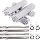Grill Replacement Parts for Nexgrill 720-0830H, Nexgrill 720-0888, 720-0888N, Grill Burner Tubes, Heat Shield Tent Plates and Grill Igniters Kit Replacement for Home Depot Nexgrill 4 Burner 720-0830H