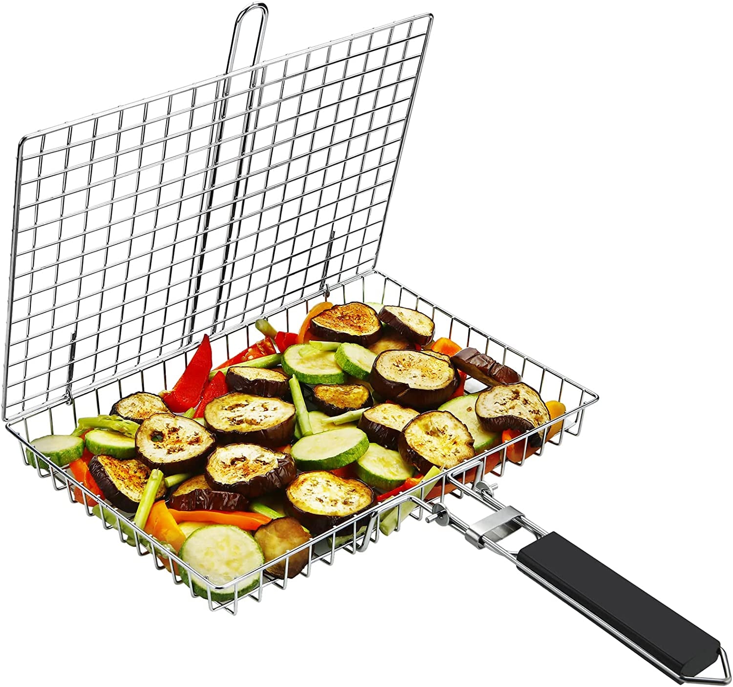 Grill Basket NABAOXUN BBQ Grilling Basket Fish Grill Basket, Grill Basket Grill Rack,Outdoor Grill Accessories