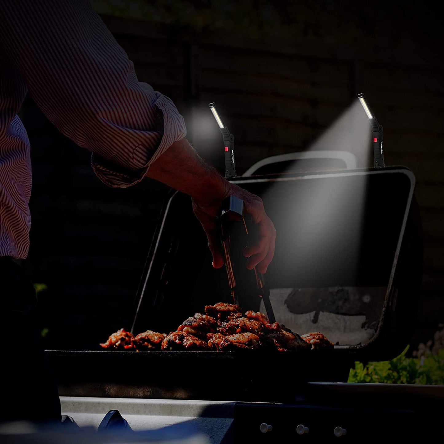 Tool Gifts for Men 2Pack Rechargeable LED Work Lights with Magnetic Base, 360° Rotation,Versatile Lighting for Repairs, Outdoors,Handyman Tools,Ideal Christmas Addition for Men