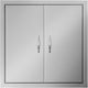 BBQ Access Door 24W X 24H Inch, Grill Door Double Door Brushed Stainless Steel, Outdoor Kitchen Doors for BBQ Island Grilling Station