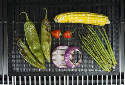 Non-Stick BBQ Mesh Grill Mat- Perfect for Smokers - Traeger, Green Egg, Kamodo Compatible - 2 Mats