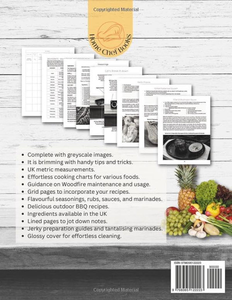 THE WOODFIRE WAY - NINJA Electric BBQ Grill & Smoker for Beginners.: Discover the Multifunctionality of Electric Outdoor BBQ, Where You Can Grill, ... All in Greyscale and UK Metric Measurements.