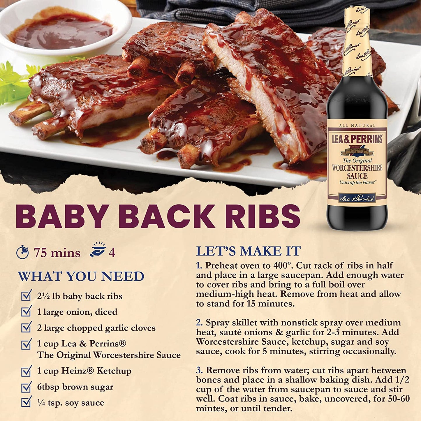 Lea & Perrins the Original Worcestershire Sauce (15 Fl Oz Bottle)