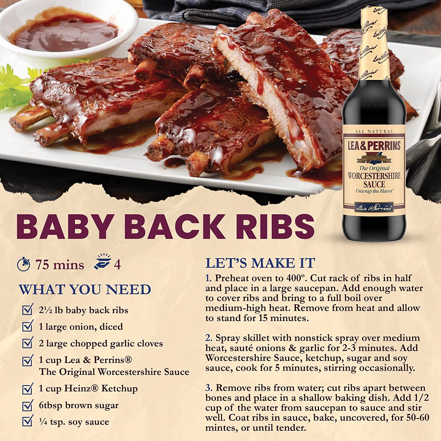 Lea & Perrins the Original Worcestershire Sauce (15 Fl Oz Bottle)