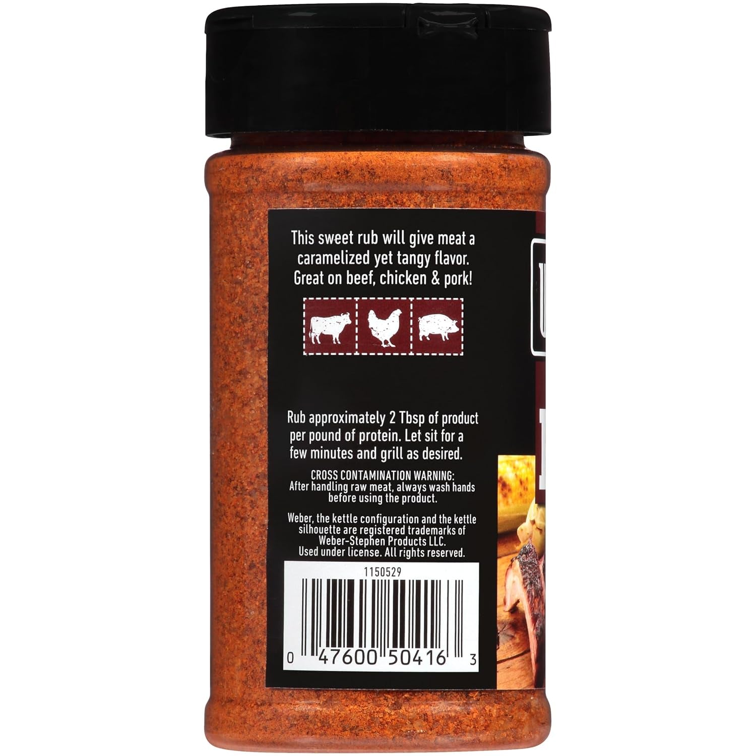 Weber KC BBQ Rub, 7.25 Ounce Shaker