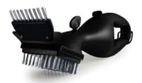 Image of Made in the USA Bristles GB91062S Barbeque Grill Steam Brush with Stainless Steel B, 15-Inch, Black