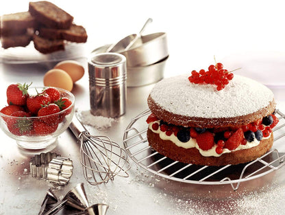 P&P CHEF round Cooking Rack, 3 Pcs (7½” & 9” & 10½”), Baking Cooling Steaming Grilling Rack Stainless Steel, Fits Air Fryer/Stockpot/Pressure Cooker/Round Cake Pan, Oven & Dishwasher Safe