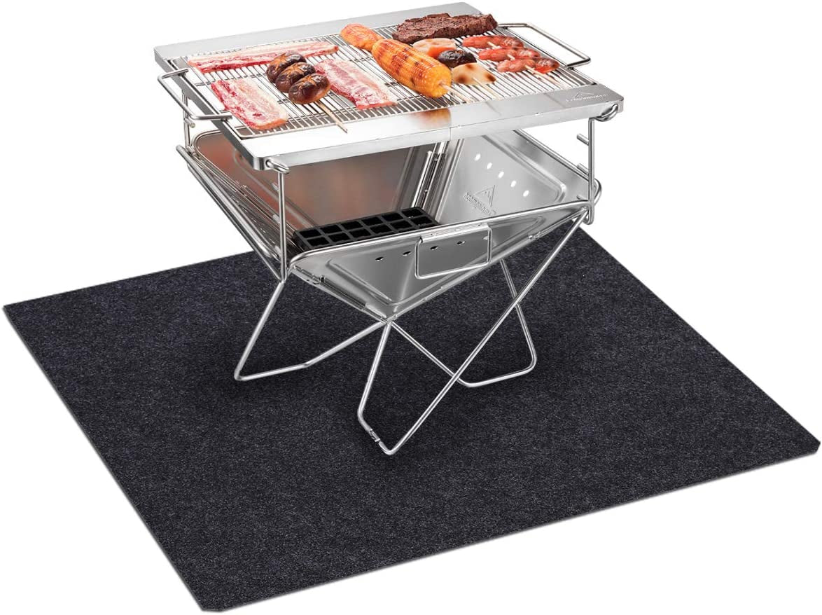 Gas Grill Mat,Bbq Grilling Gear for Gas/Absorbent Grill Pad Lightweight Washable Floor Mat to Protect Decks and Patios from Grease Splatter,Against Damage and Oil Stains or Grease Spills (36”×72“)