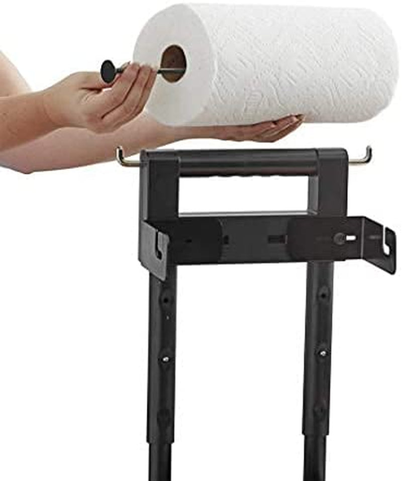 Adjustable Grilling Caddy | Store All Your Grilling Accessories in One Place | Roller Towel Holder | Reduce Mess While Grilling