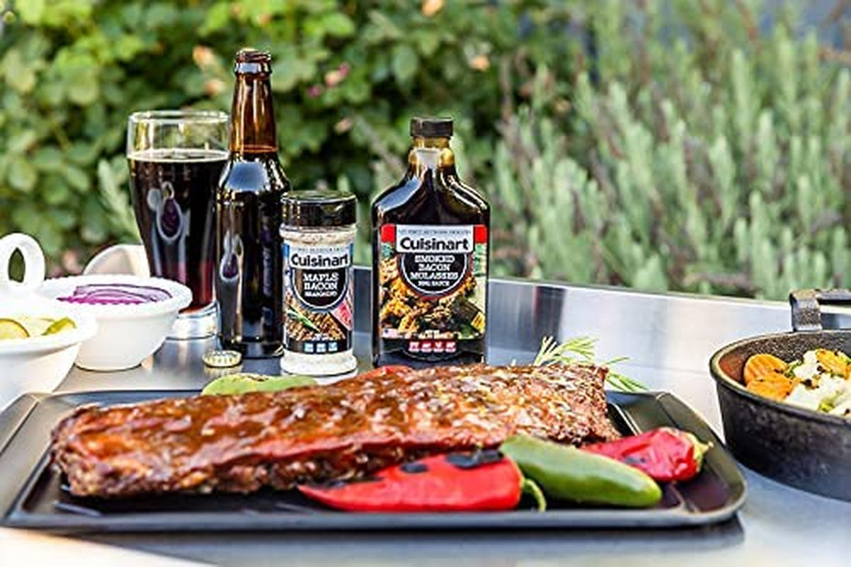 CPK-200 Grilling Prep and Serve Trays, Black and Red Large 17 X 10. 5