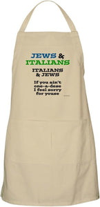 Jews and Italians Grilling Apron