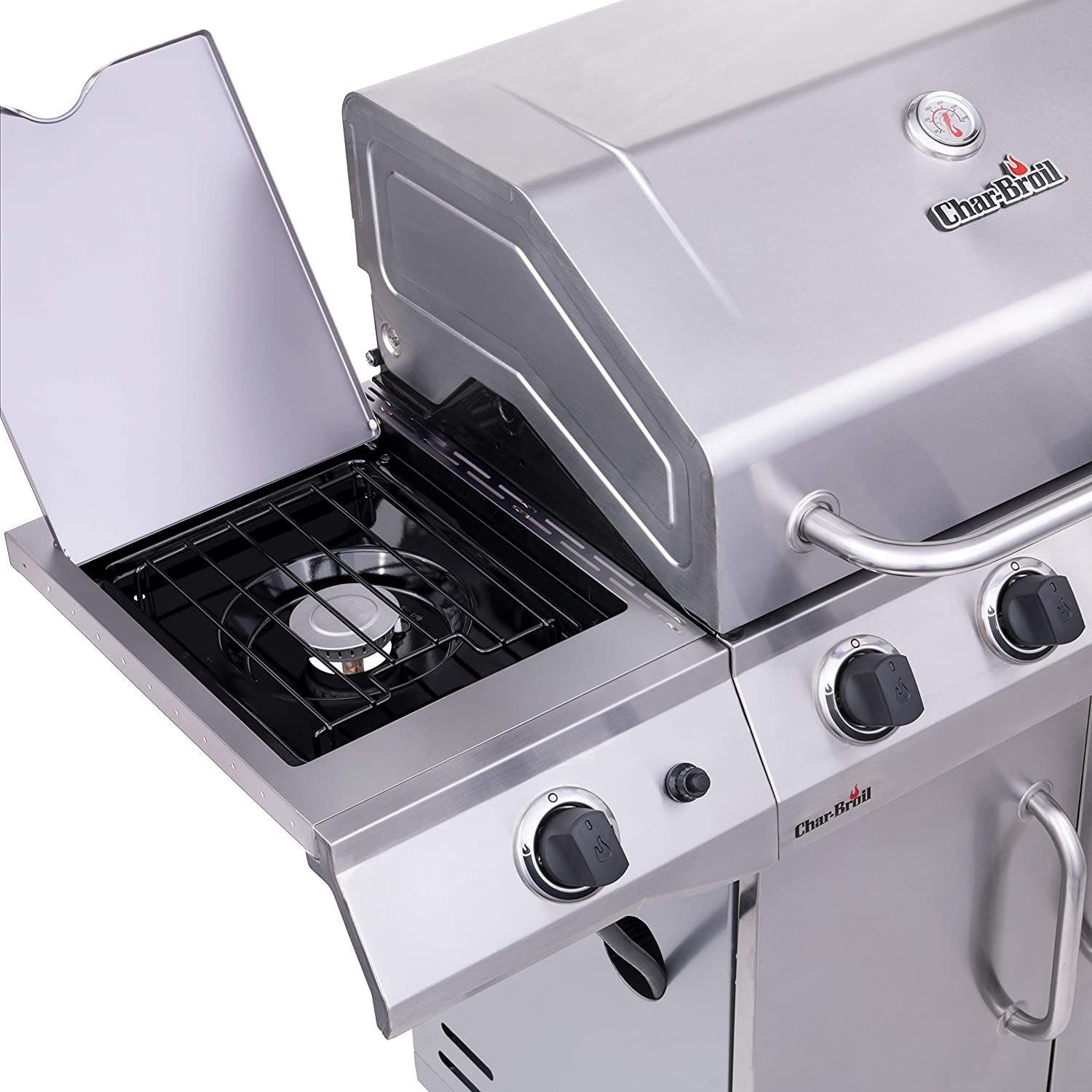 Performance Series Convective 4-Burner with Side Burner Cabinet Propane Gas Stainless Steel Grill - 463354021