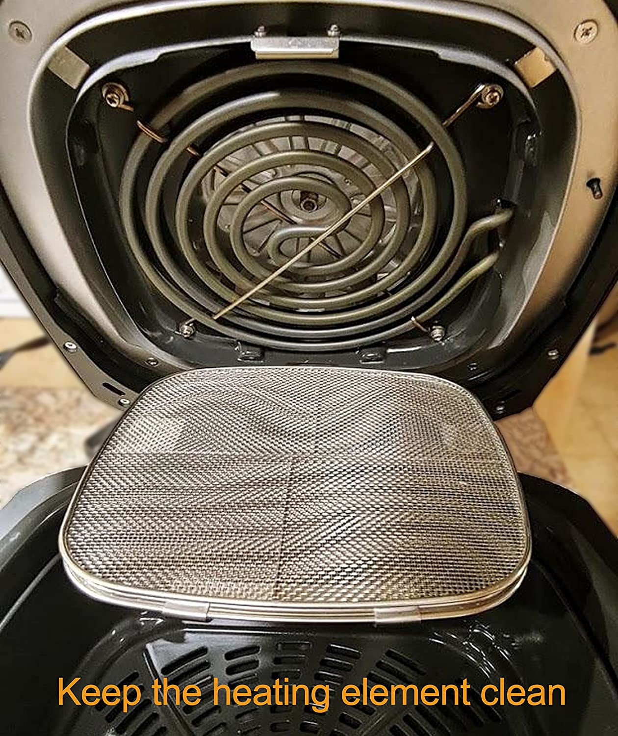 Replacement Splatter Shield for Ninja Foodi Ag301,Accessories for Ninja Foodi 5-In-1 Indoor Grill, Stainless Steel Fine Mesh Splatter Screen for Ninja Foodi AG300, AG300C,AG301C, AG302, AG400