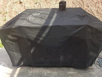 Grill Cover for Pit Boss Memphis Grill Cover Waterproof Smoke Hollow 4-In-1 Gas Charcoal Combo Grill Smoker Cover 73952 Pit Boss 4 in 1 Grill Cover Heavy Duty (PB 73952)