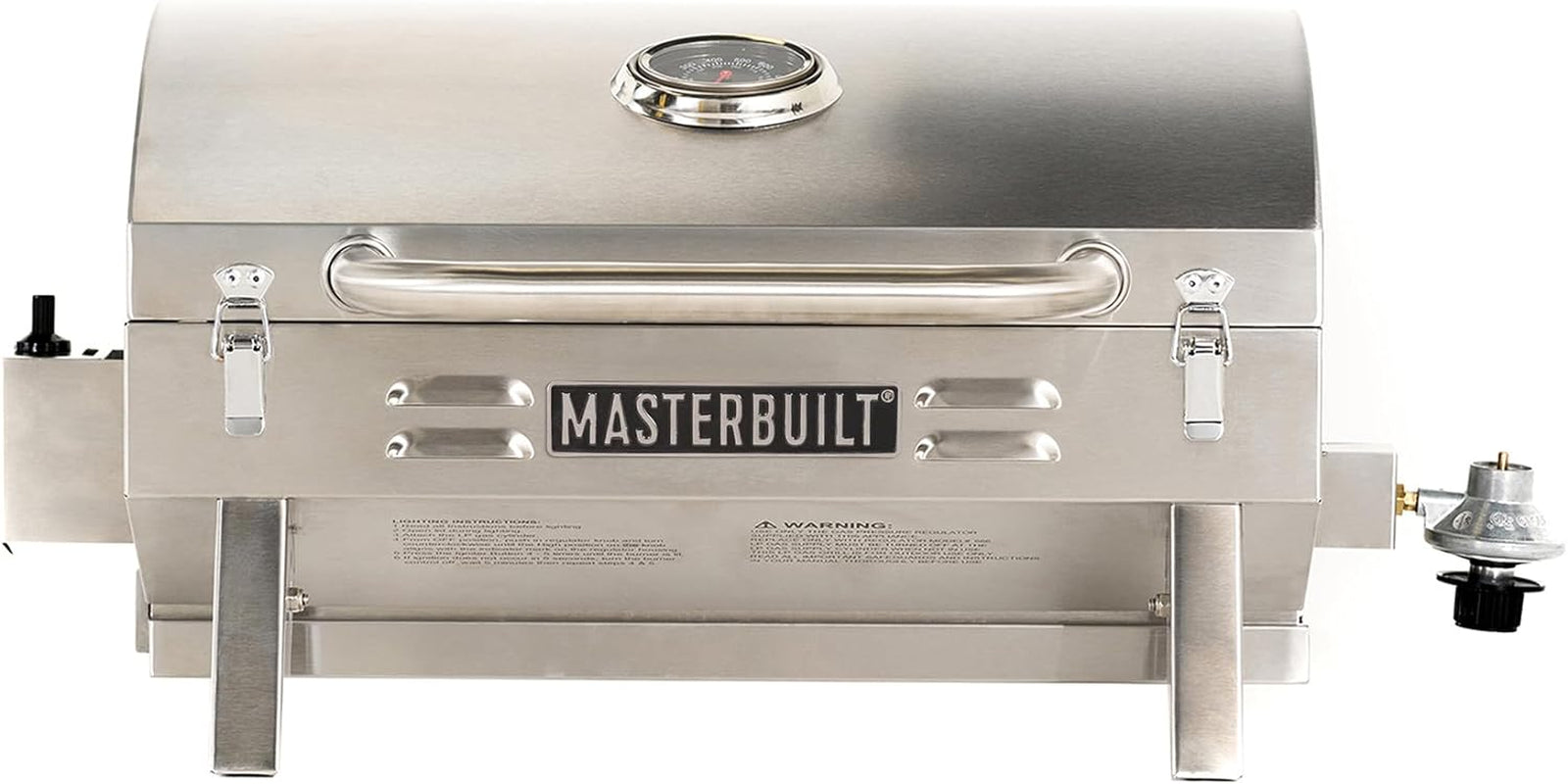 MB20030819 Portable Propane Grill, Stainless Steel